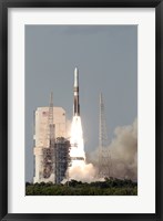Framed Delta IV Rocket lfits off from its Launch Complex