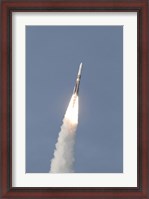 Framed Delta IV Rocket Roars into the Sky with the GOES-O Satellite Aboard