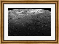 Framed Large Craters on the Planet Mercury