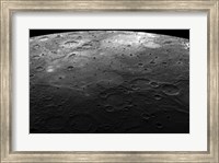 Framed Large Craters on the Planet Mercury