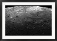 Framed Large Craters on the Planet Mercury