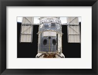 Framed Portion of the Hubble Space Telescope Locked down in the Cargo Bay of Space Shuttle Atlantis