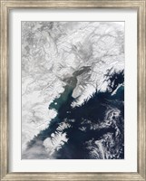 Framed Ash Plume from Mount Redoubt, Alaska