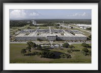 Framed Aerial view of Kennedy Space Center