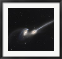 Framed NGC 4676, also Known as the Mice Galaxies