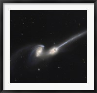 Framed NGC 4676, also Known as the Mice Galaxies