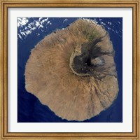 Framed Satellite View of Mount Fogo