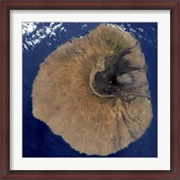Framed Satellite View of Mount Fogo