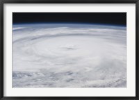 Framed Hurricane Bill in the Atlantic Ocean
