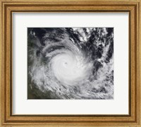 Framed Severe Tropical Cyclone Hamish in the South Pacific Ocean