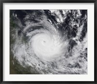 Framed Severe Tropical Cyclone Hamish in the South Pacific Ocean