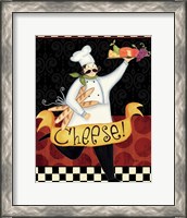 Framed 'Bon Appetit IV' border=