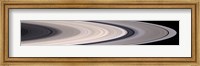 Framed Saturn's Ring System