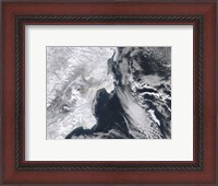 Framed Ash from Kliuchevskoi Volcano, Kamchatka Peninsula, Eastern Russia