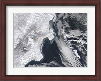Framed Ash from Kliuchevskoi Volcano, Kamchatka Peninsula, Eastern Russia
