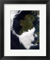 Framed Contrails Converging on Dublin, Ireland