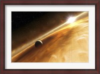 Framed Artist's Concept of the Star Fomalhaut and a Jupiter-Type Planet