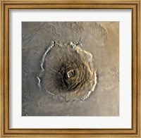 Framed Largest Known Volcano in the Solar System, Olympus Mons