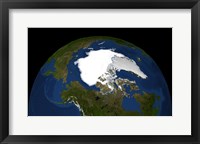 Framed Arctic Sea Ice in 2005