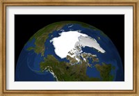 Framed Arctic Sea Ice in 2005