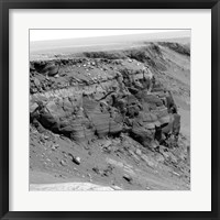 Framed Cliff on the Surface of Mars