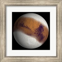 Framed Simulated view of Mars