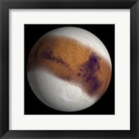 Framed Simulated view of Mars