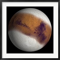 Framed Simulated view of Mars