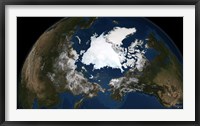 Framed Arctic sea ice