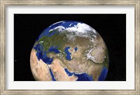 Framed Blue Marble Next Generation Earth showing the Middle East