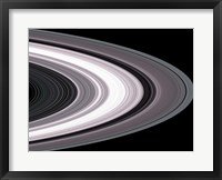 Framed Small Particles in Saturn's Rings