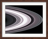 Framed Small Particles in Saturn's Rings