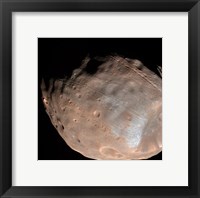 Framed Mars Moon Phobos