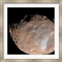 Framed Mars Moon Phobos