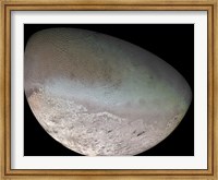 Framed Triton, the Largest Moon of planet Neptune