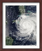 Framed Hurricane Ike over Cuba, Jamaica, and the Bahamas