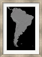 Framed Stereoscopic View of South America