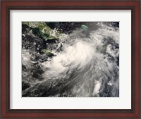 Framed Tropical Storm Gustav in the Caribbean Sea