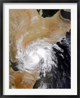 Framed Tropical Storm Three in the Northern Indian Ocean