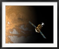 Framed Artist's Concept of NASA's Mars Reconnaissance Orbiter