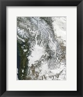 Framed Fog and Snow in the Pacific Northwest (True Color)