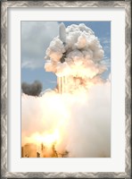 Framed Smoke Envelops the Delta II Rocket