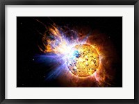 Framed Flare on the Star Known as EV Lacertae