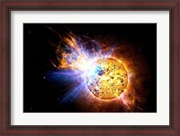 Framed Flare on the Star Known as EV Lacertae