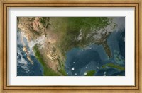 Framed View of Southern United States and Mexico