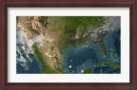 Framed View of Southern United States and Mexico