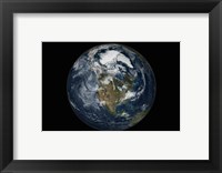Framed Full Earth showing North America
