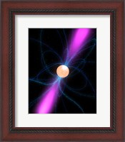 Framed Illustration of a Pulsar