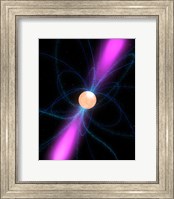 Framed Illustration of a Pulsar
