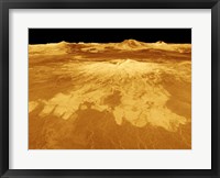 Framed 3D Perspective View of Sapas Mons on Venus